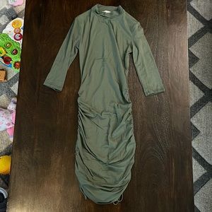 Olive green dress, size small